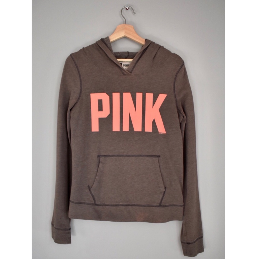 PINK Victoria’s Secret Everyday Pullover Grey/Pink